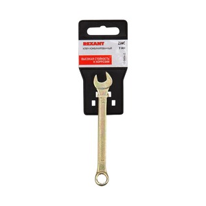 Ключ Rexant 12-5804-2 Ключ комбинированный 9 мм, желтый цинк