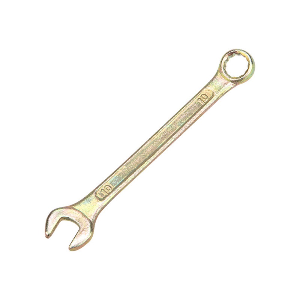 Ключ Rexant 12-5805-2 Ключ комбинированный 10 мм, желтый цинк