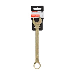 Ключ Rexant 12-5813-2 Ключ комбинированный 19 мм, желтый цинк