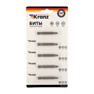 Бита для шуруповерта Kranz KR-12-6212 PH 1x50 мм сталь S2 5 шт.