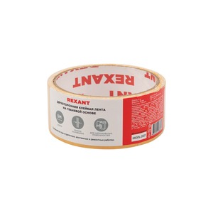 Двухсторонний скотч Rexant 09-6338 тканевая основа 38 мм, ролик 5м (1 штука)