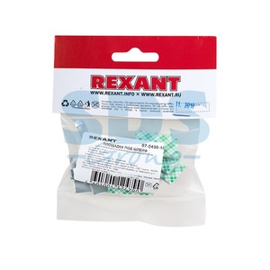 Площадка для кабеля Rexant 07-2430-10 металлические с клипсой (10 штук)