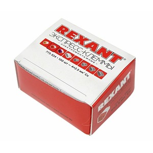 Экcпресс-клемма Rexant 07-3240 4-проводная до 2,5 мм, прозрачная (100 шт./уп.) (773-324)