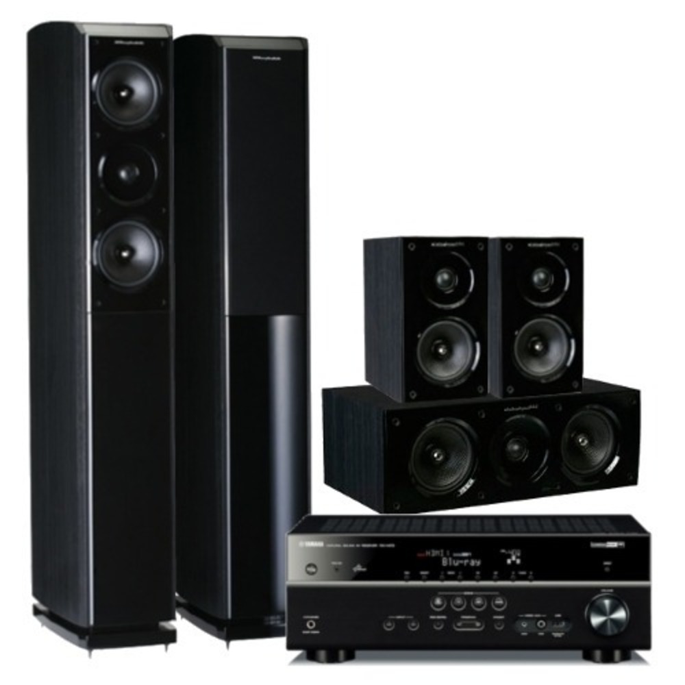 Домашний кинотеатр Wharfedale Obsidian 600 + Yamaha RX-V473