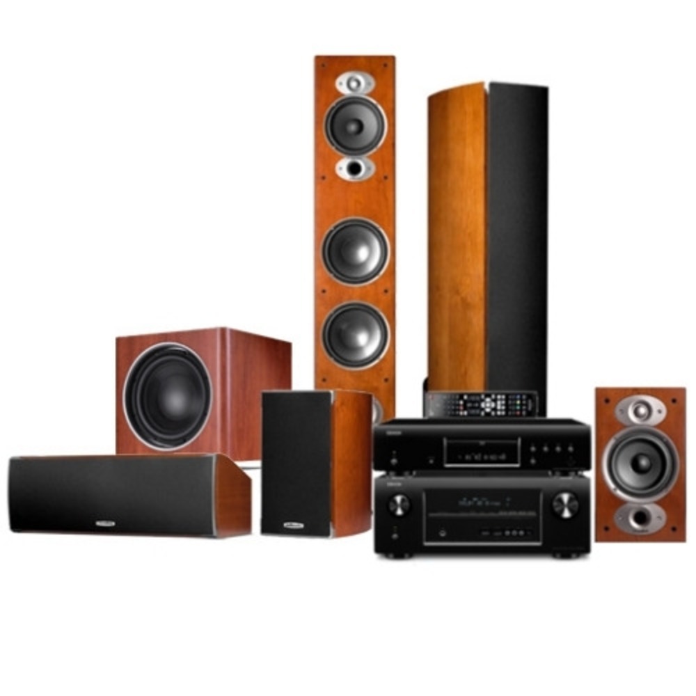 Комплект акустических систем Polk Audio RTI-series 5.1 + Denon