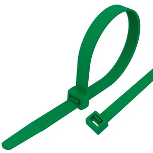 Хомут нейлоновый (кабельная стяжка) Rexant 07-0303-25 зеленый 300 х 5.0 мм (25 штук)