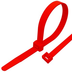 Хомут нейлоновый (кабельная стяжка) Rexant 07-0106-25 красный 100 х 2.5 мм (25 штук)