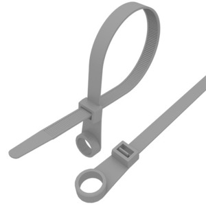 Хомут-стяжкa нейлоновая под винт Rexant 07-0154-3 150x3,6 мм, серая, упаковка 100 шт.