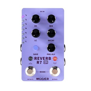 Гитарная педаль эффектов/ примочка MOOER R7 Reverb X2