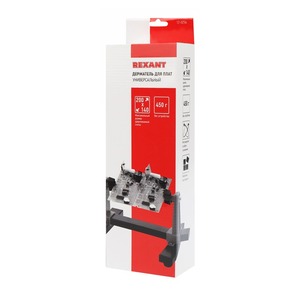 Держатель с лупой Rexant 12-0256 Держатель для плат, захват до 200 х 140 мм