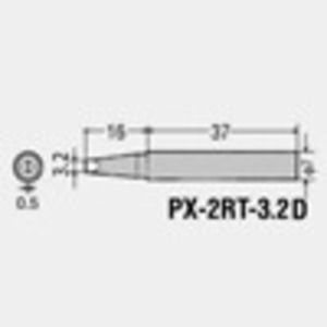 Жало для паяльника Goot PX-2RT-3.2D