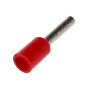 Наконечник штыревой втулочный Rexant 06-0405-A F – 8 мм, 1 мм, НШВи 1.0-8/Е 1,0-8/E1008, красный, в упак. 10 шт.
