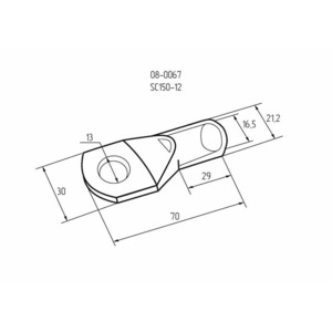Наконечник кольцевой Rexant 08-0067 НК, 13 мм, 150 мм, ТМЛ (DIN) 150-12, 25шт