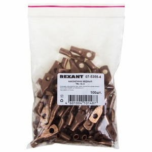 Наконечник Rexant 07-5355-4 ТМо 16–6 (16 мм -  6 мм) (в упак. 5 шт.)
