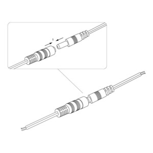 Разъем питание на кабель Rexant 06-0071-A штекер 2,1х5,5x10мм. с проводом 20см (1 штука)