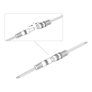 Разъем питание на кабель Rexant 06-0072-A 2,1х5,5x10мм. с проводом 20см (1 штука)