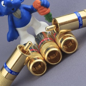 Разъем RCA (Папа) Van Den Hul C-7.3 Gold (Blue)