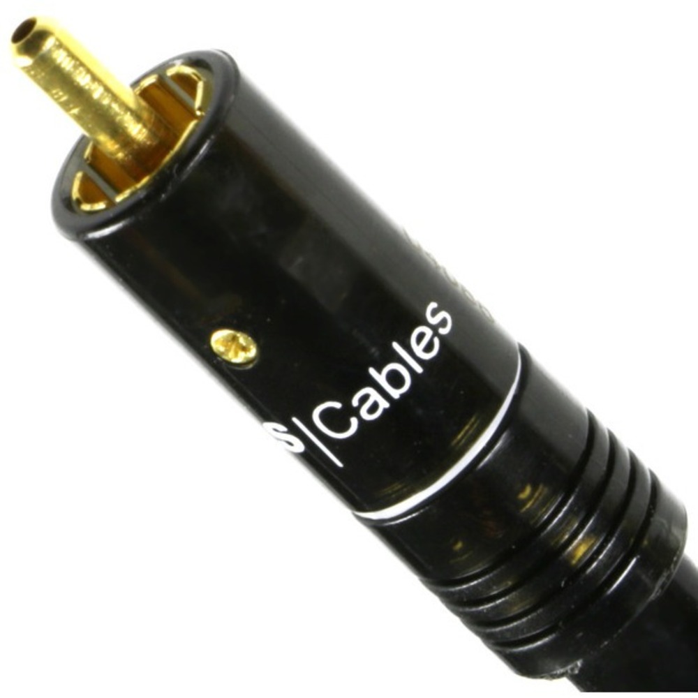 Разъем RCA (Папа) Atlas Cables Integra Hyper RCA Black Plug White