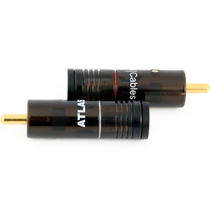 Разъем RCA (Папа) Atlas Cables Integra Hyper RCA Black Plug White