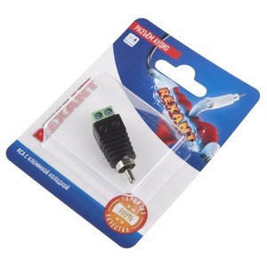 Разъём RCA Rexant 06-0150-A с клеммной колодкой (1 штука)