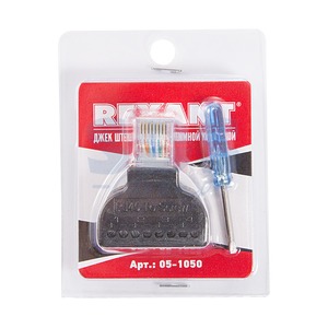 Разъем RJ45 Rexant 05-1050 8Р8С с клеммной колодкой (1 штука)