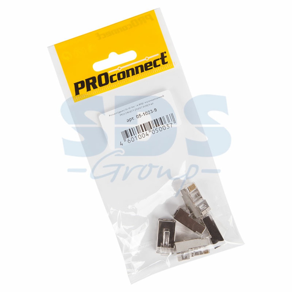 Разъем RJ45 PROconnect 05-1023-9 8Р8С CAT 5e экран (5 штук)