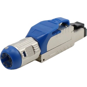 Разъем RJ-45 Hyperline PLUE-8P8C-S-C8-SH-BL