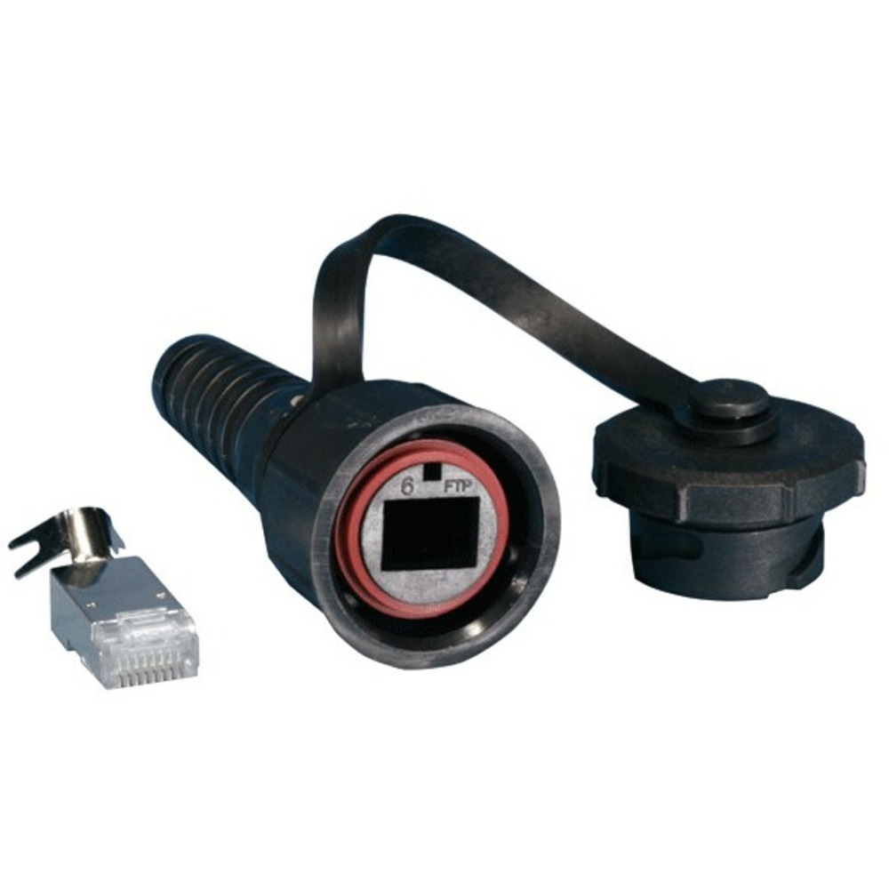 Промышленный разъем RJ-45 Hyperline PLUG-IE-8P8C-PV-C6-SH