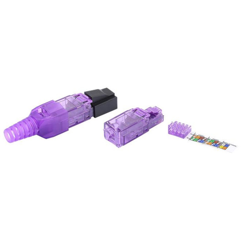 Разъем RJ45 Hyperline PLUD-8P8C-S-C6-VL (1шт)