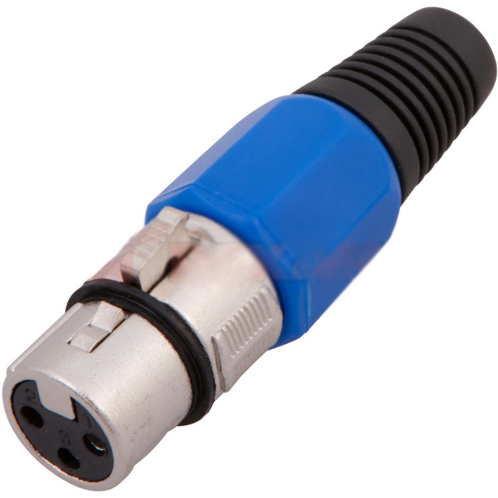 Разъем XLR (Мама) Rexant 14-0542 CANON XLR Female Синий (1 штука)