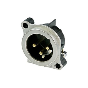 Терминал XLR (Папа) Neutrik NC3MBH-0