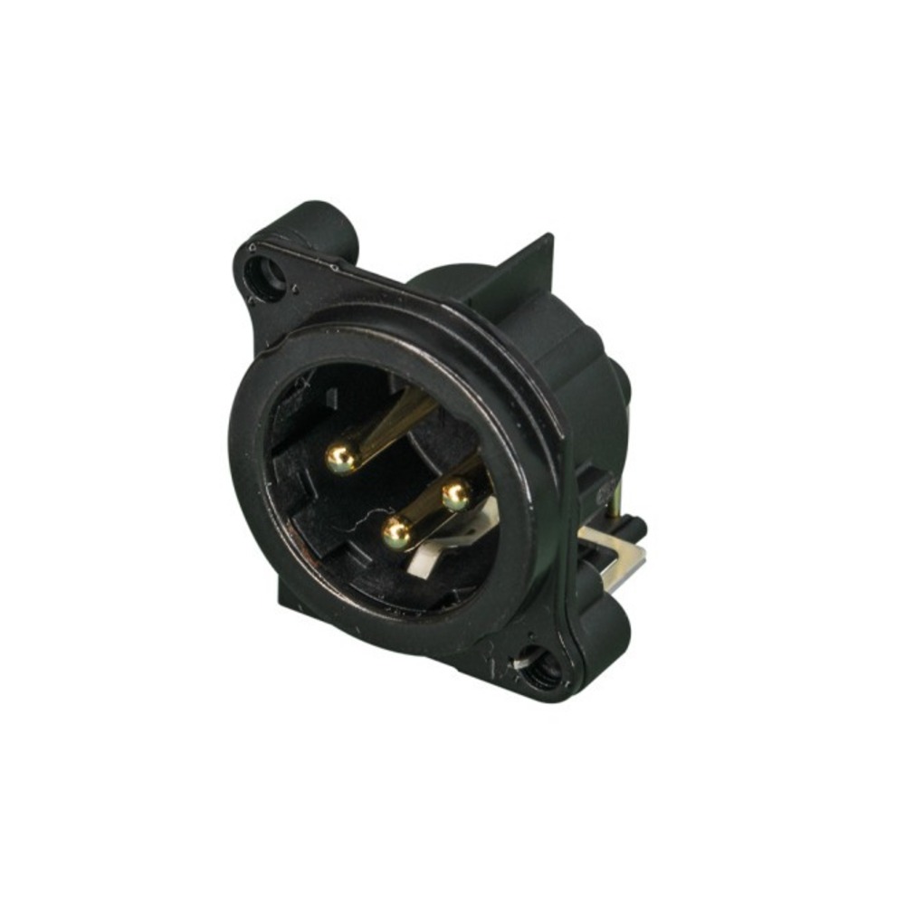 Терминал XLR (Папа) Neutrik NC3MBH-B