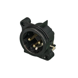 Терминал XLR (Папа) Neutrik NC3MBH-B