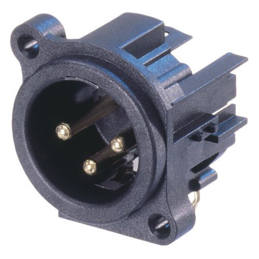 Терминал XLR (Папа) Neutrik NC3MBHL-B