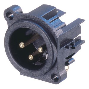 Терминал XLR (Папа) Neutrik NC3MBHL-B