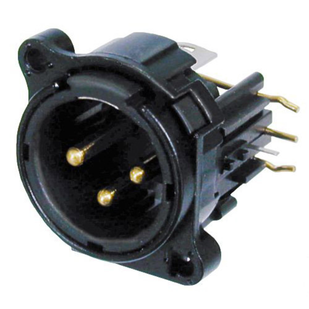 Терминал XLR (Папа) Neutrik NC3MBHR-B
