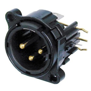 Терминал XLR (Папа) Neutrik NC3MBHR-B