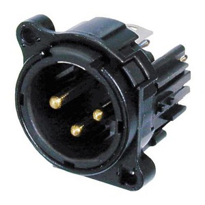 Терминал XLR (Папа) Neutrik NC3MBV-B