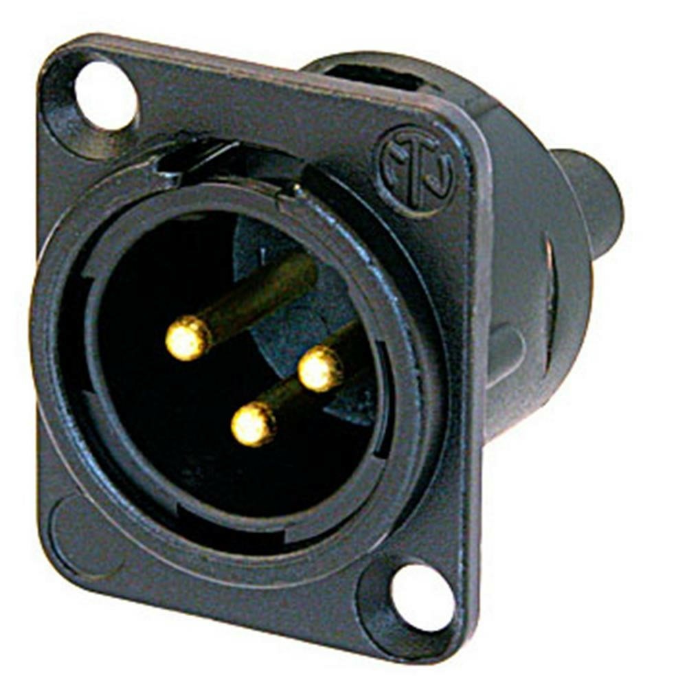 Терминал XLR (Папа) Neutrik NC3MDM3-L-B-1