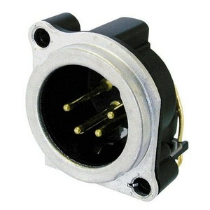 Терминал XLR (Папа) Neutrik NC4MBH