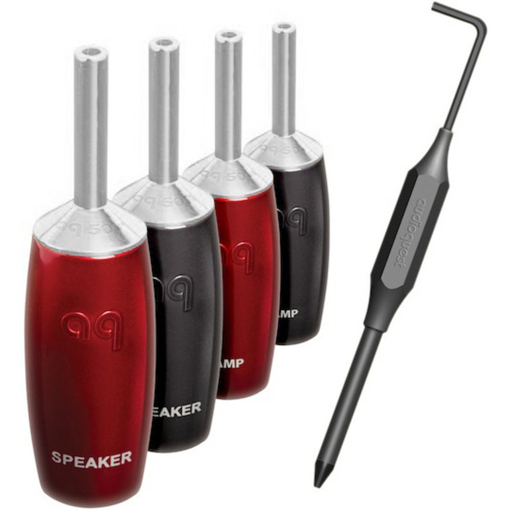 Разъем Банана Audioquest SureGrip507 Banana Silver (Set 4)