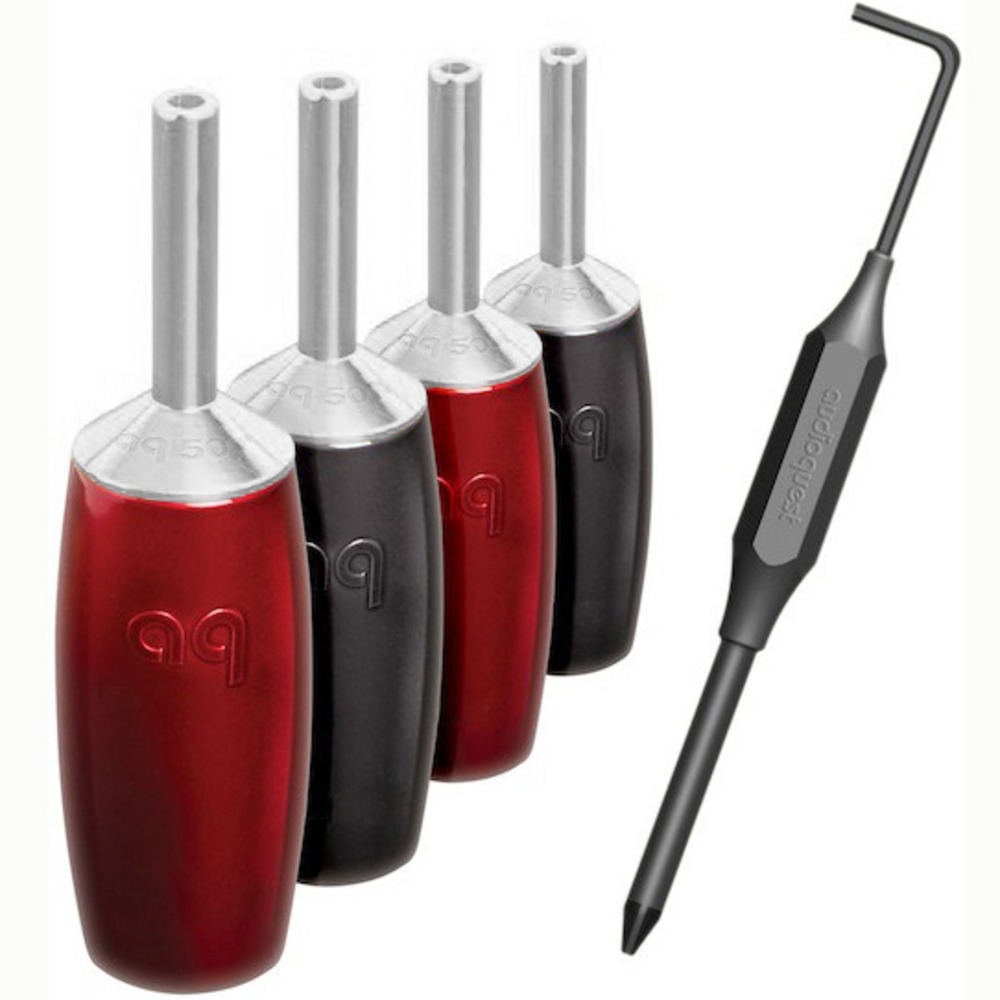 Разъем Банана Audioquest SureGrip507 Banana Silver (Set 4)