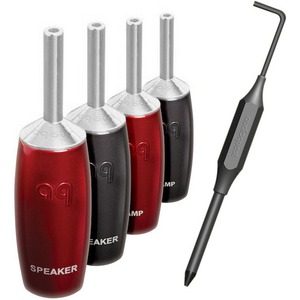 Разъем "Банана" Audioquest SureGrip507 Banana Silver (Set 4)