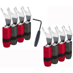Разъем "Лопатка" Audioquest SureGrip300 Multi-Spade Silver (Set 8)
