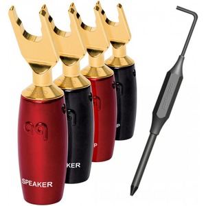 Разъем "Лопатка" Audioquest SureGrip500 Multi-Spade Gold (Set 4)