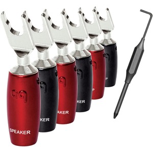 Разъем "Лопатка" Audioquest SureGrip1000 Spade Silver (Set 6)