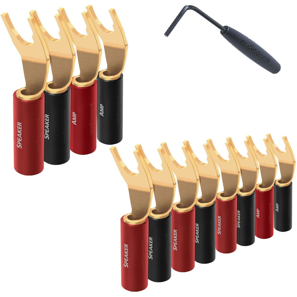 Разъем Лопатка Audioquest SureGrip100 Multi-Spade Gold (Set 12)