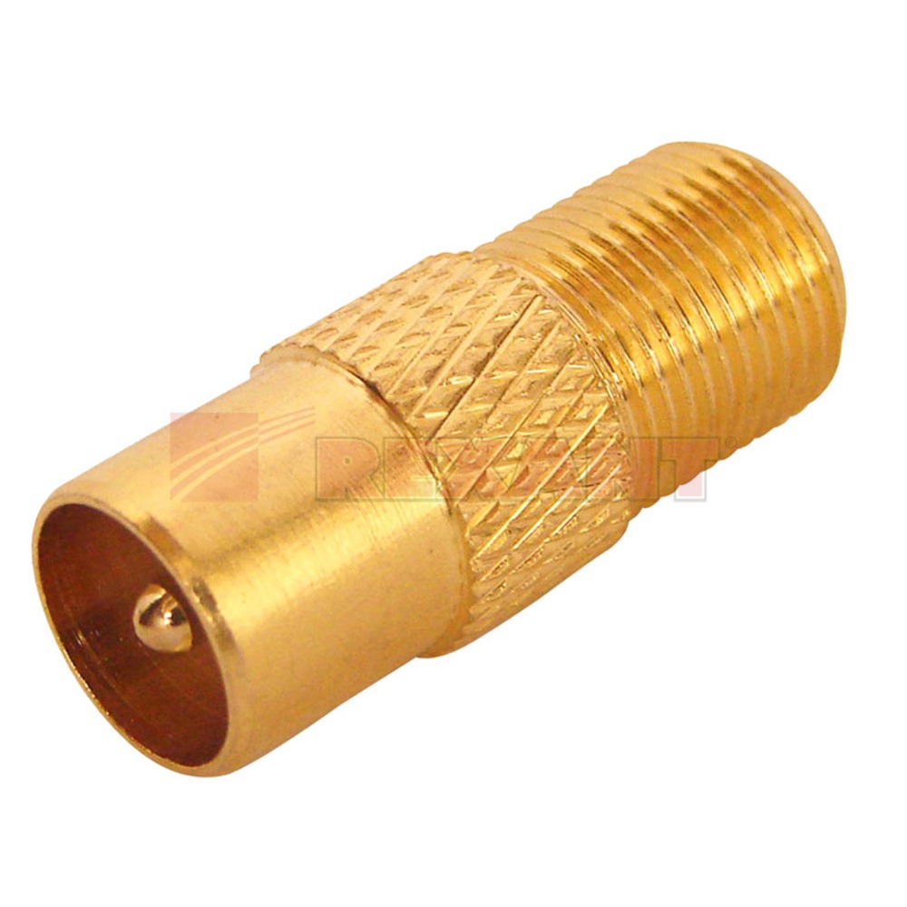 Разъем антенный Папа Rexant 05-4303-1 Female F - Male TV GOLD (1 штука)