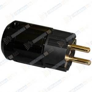 Разъем EU Schuko Ultimate Audio P-029e Black