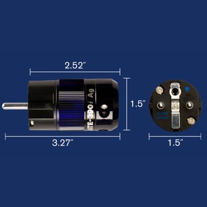 Разъем EU Schuko Wattgate 390i AG Blue